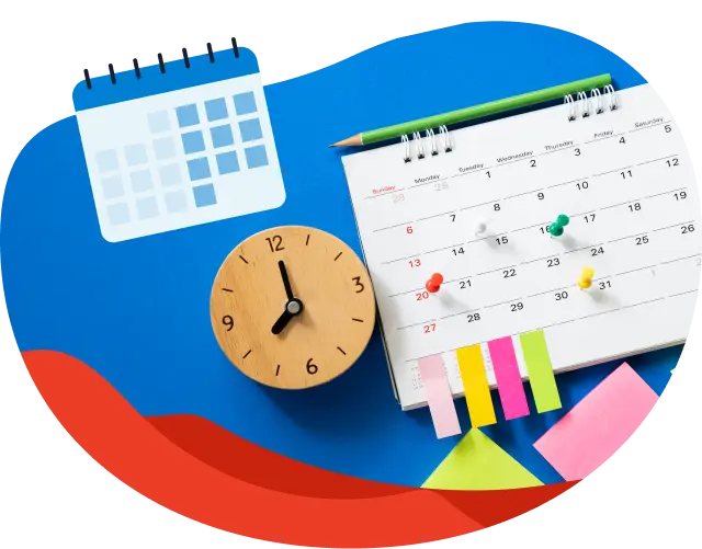 custom lesson scheduling calendar
